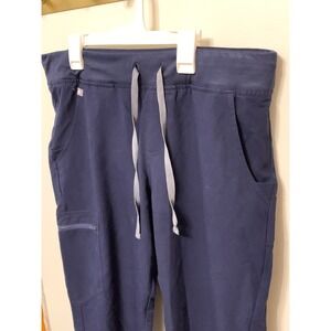 FIGS Navy Blue Jogger Scrub Pants Technical Collection Women L P